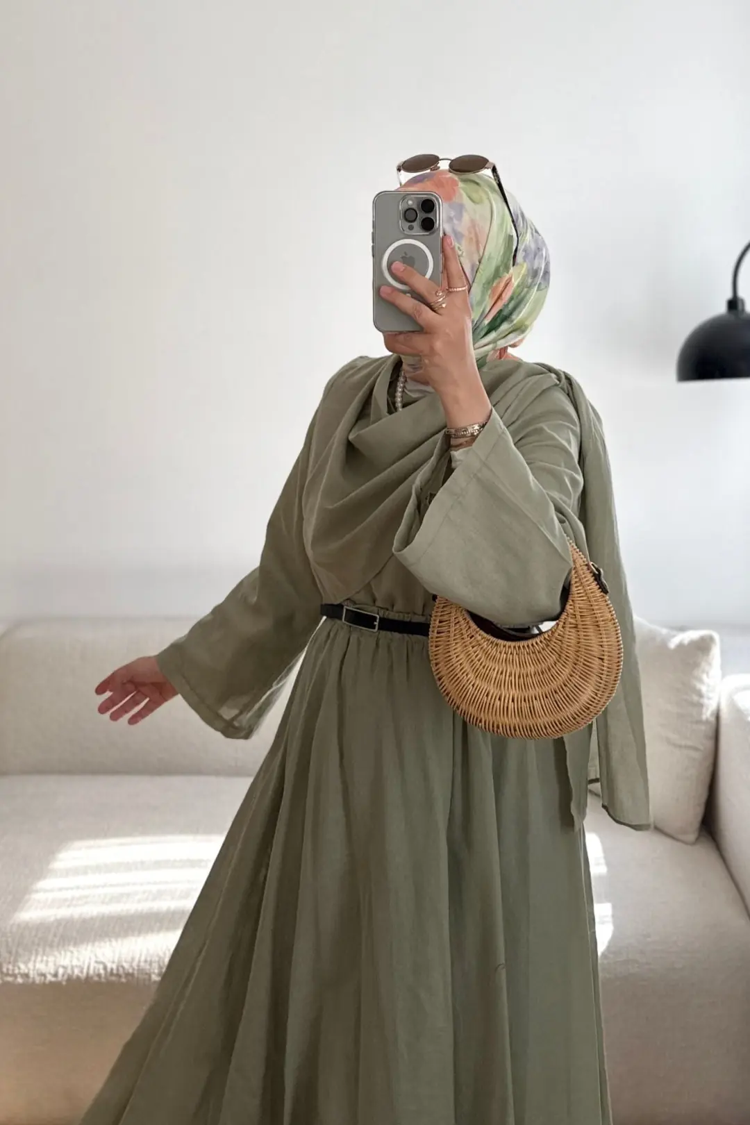 SALLY KETEN BLUZ - HAKİ