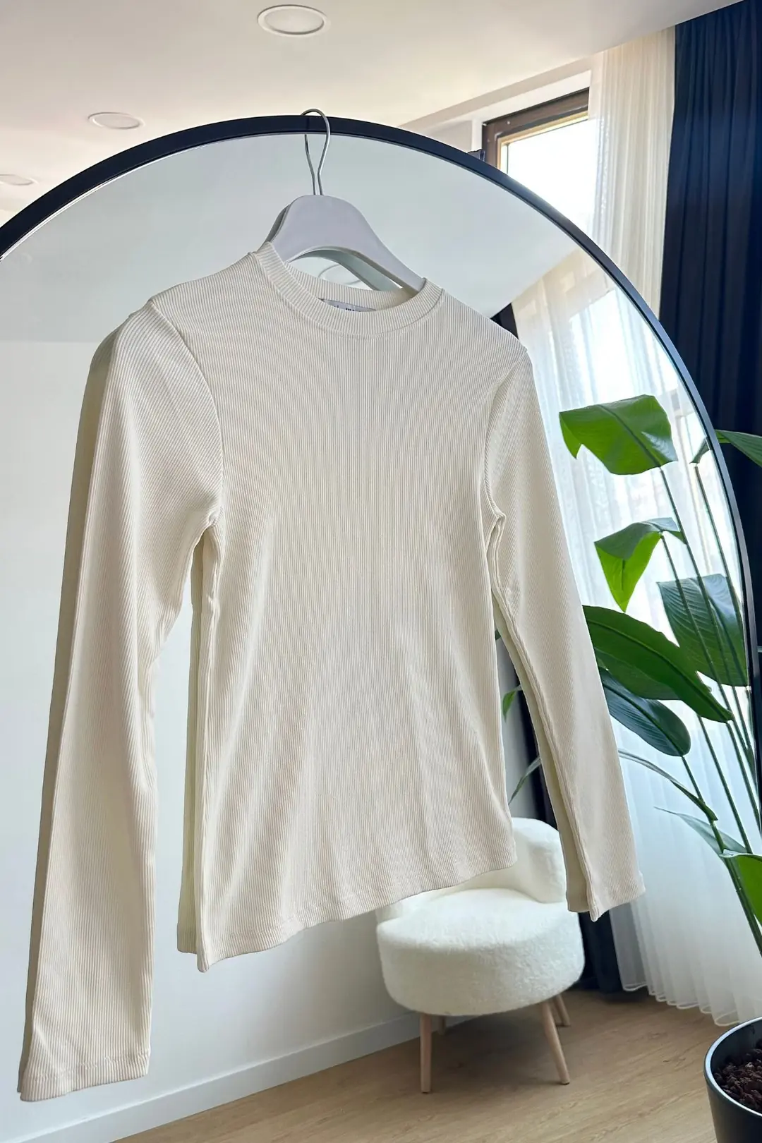 FİTİLLİ UZUN KOL BODY 8600 - BEJ