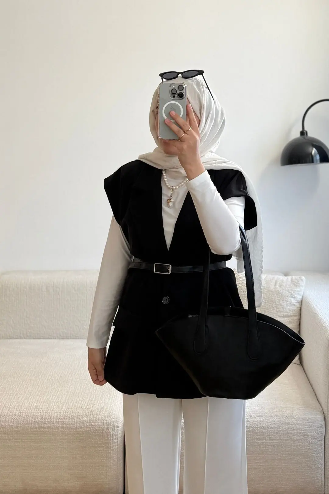 GLOD KEMERLİ YELEK - SİYAH