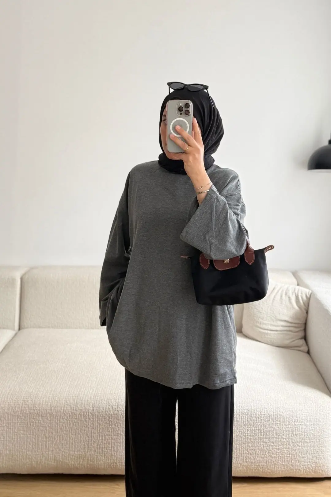 BAUM WOLLE SWEATSHİRT - GRİ