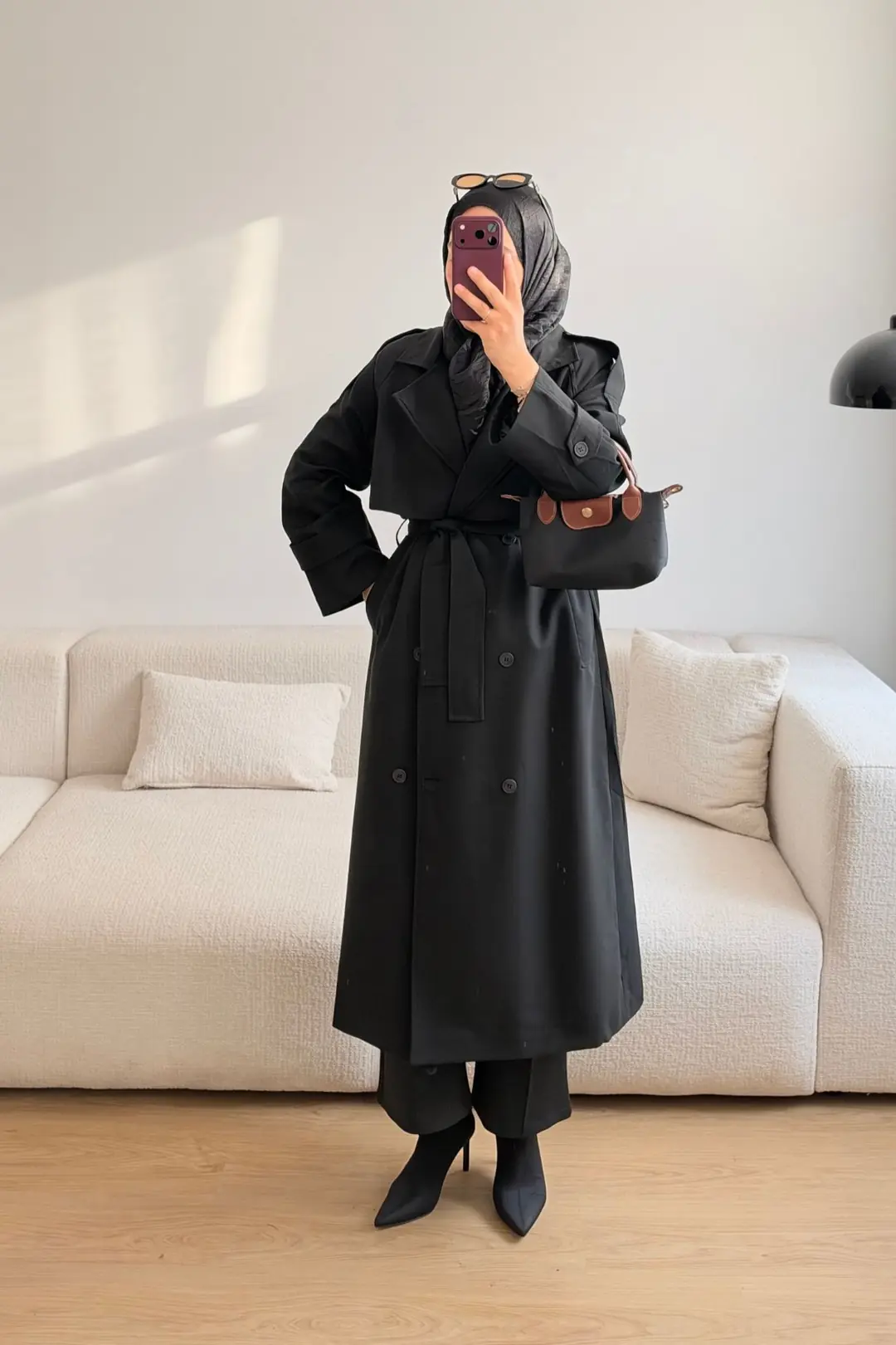 7812 KUŞAKLI KABAN - SİYAH