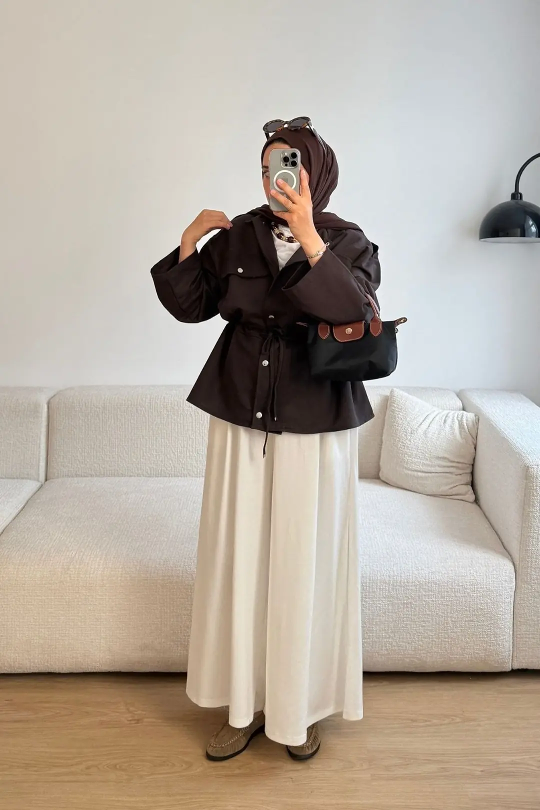 62603 ÇITÇITLI BAĞCIKLI CEKET - KAHVE