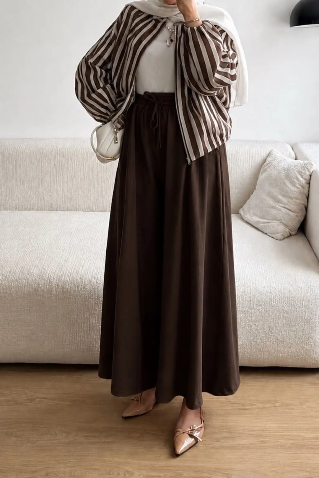 ETEKLİ OYSH PANTOLON - KAHVE
