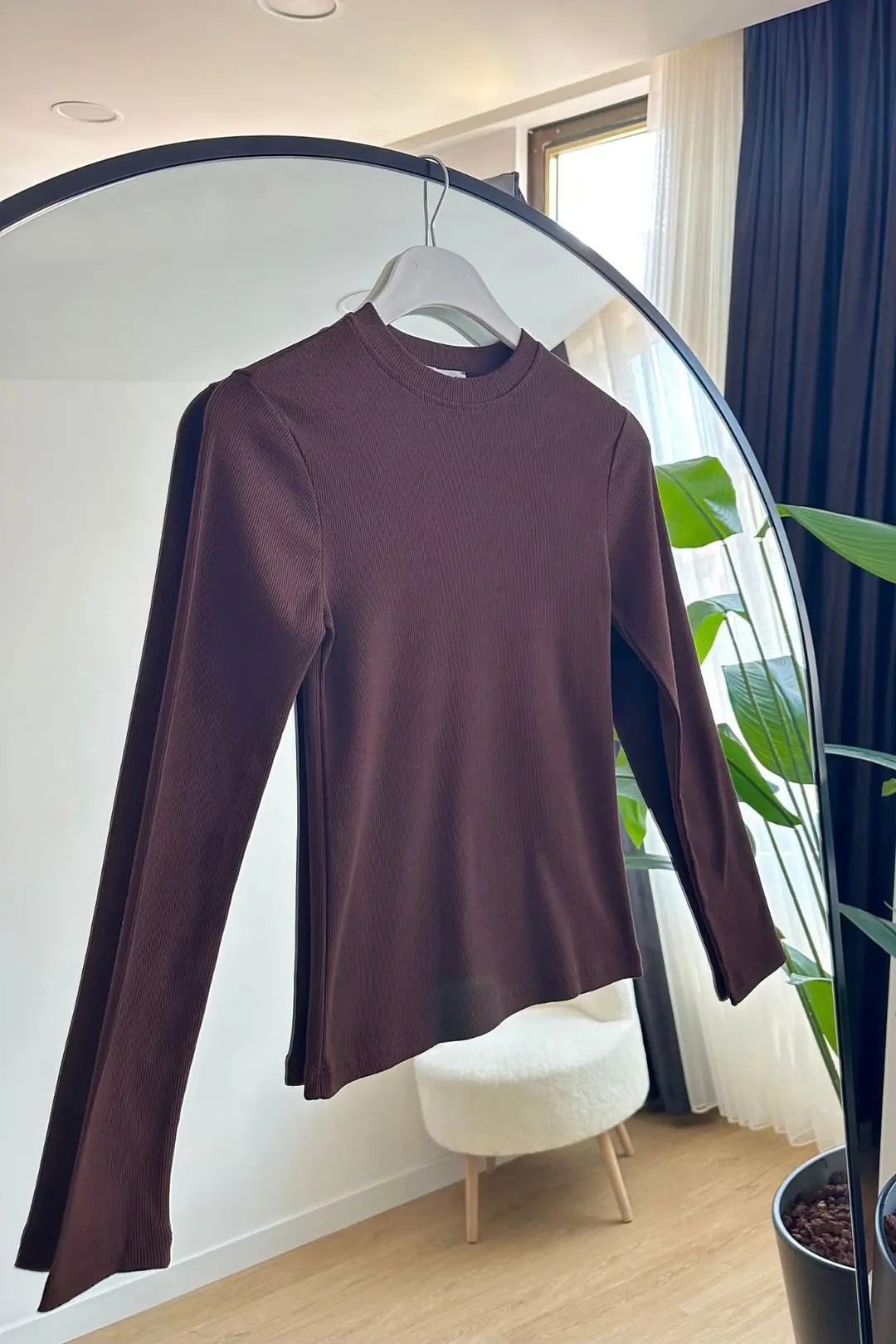 FİTİLLİ UZUN KOL BODY 8600 - KAHVE