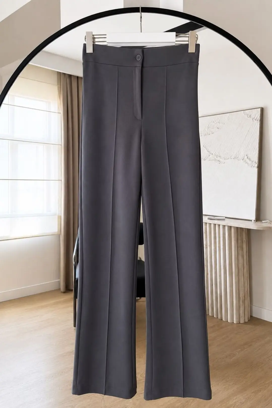 LİKRALI PANTOLON - GRİ