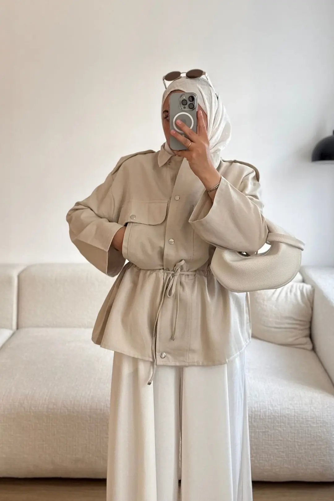 62603 ÇITÇITLI BAĞCIKLI CEKET - BEJ