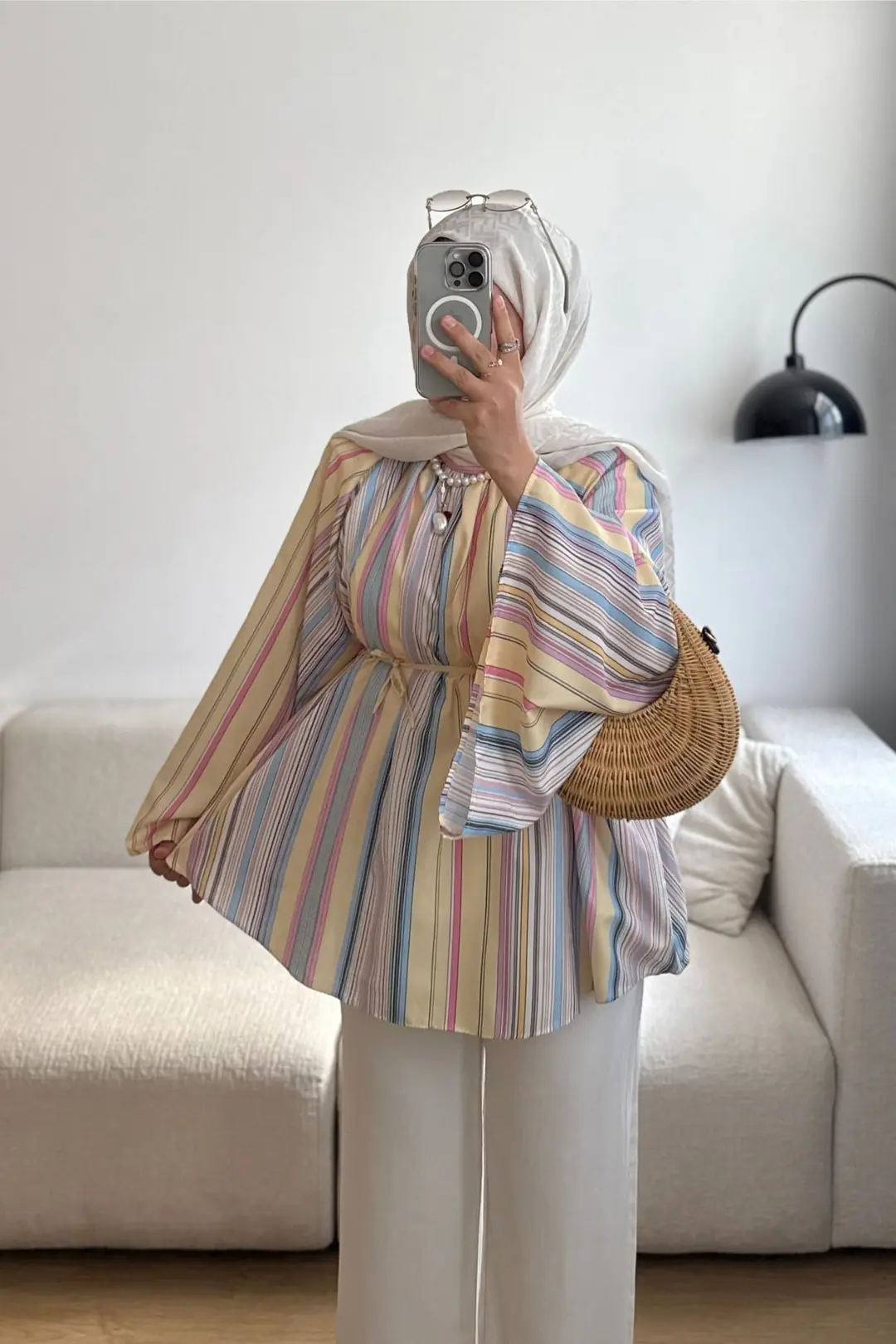BABY ÇİZGİLİ TUNİK - SARI