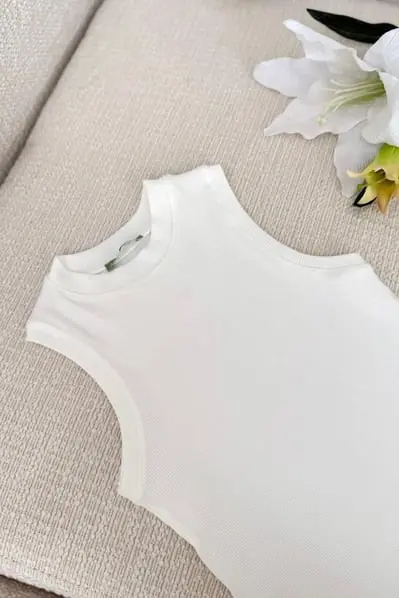 3620 FİTİLLİ SIFIR KOL BODY - BEYAZ