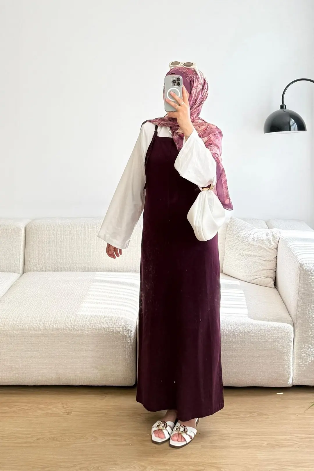 PARE İNCE ASKILI JİLE - Mürdüm