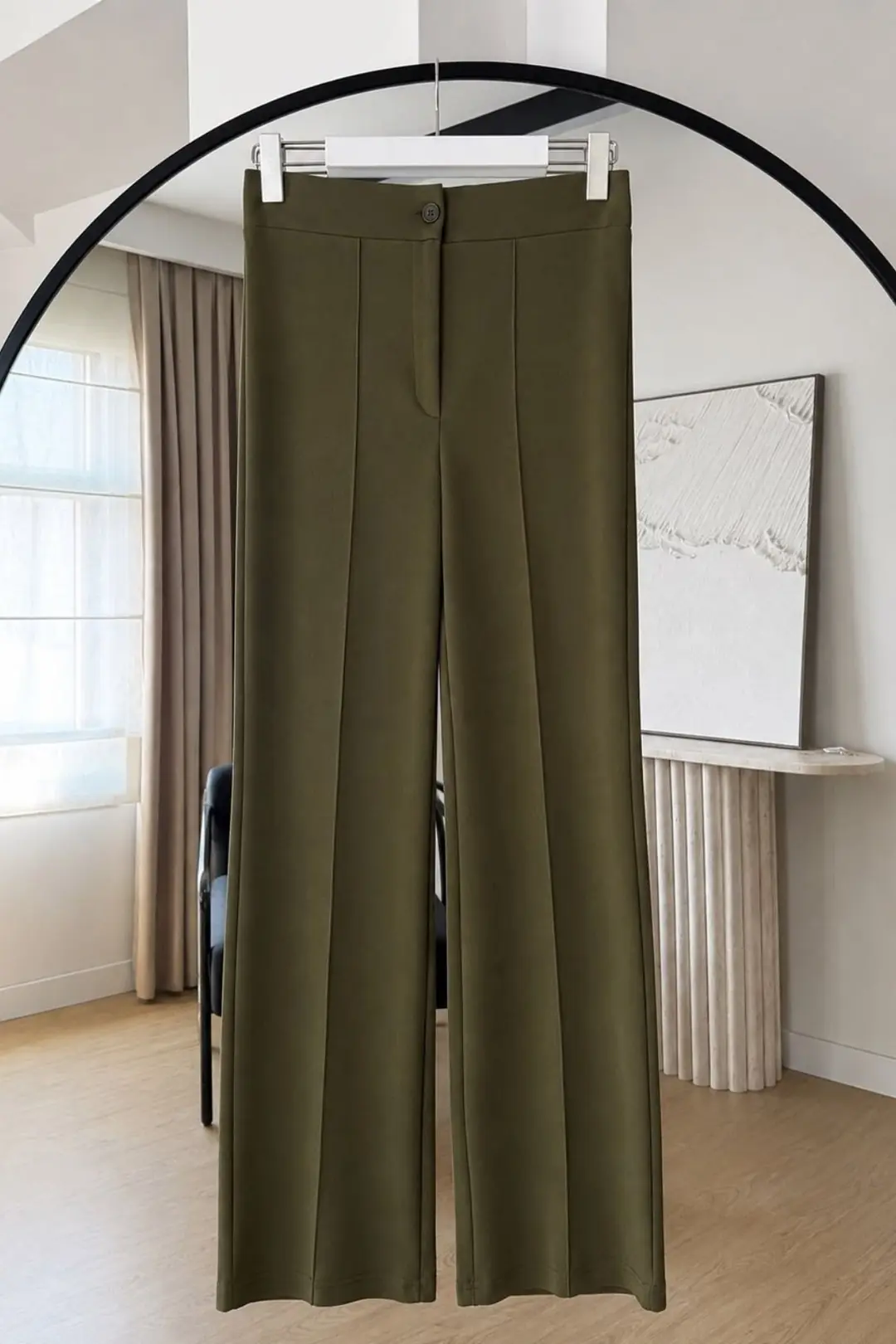 LİKRALI PANTOLON - HAKİ